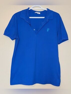 Versace Royal Blue Polo Shirt